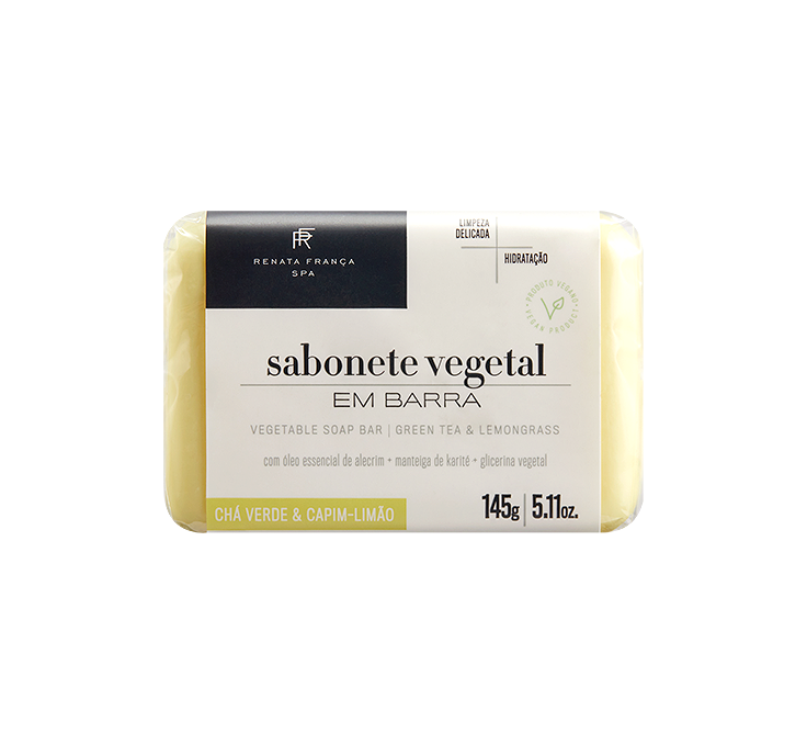 SABONETE VEGETAL EM BARRA VERBENA E S NDALO 145g Nossa loja